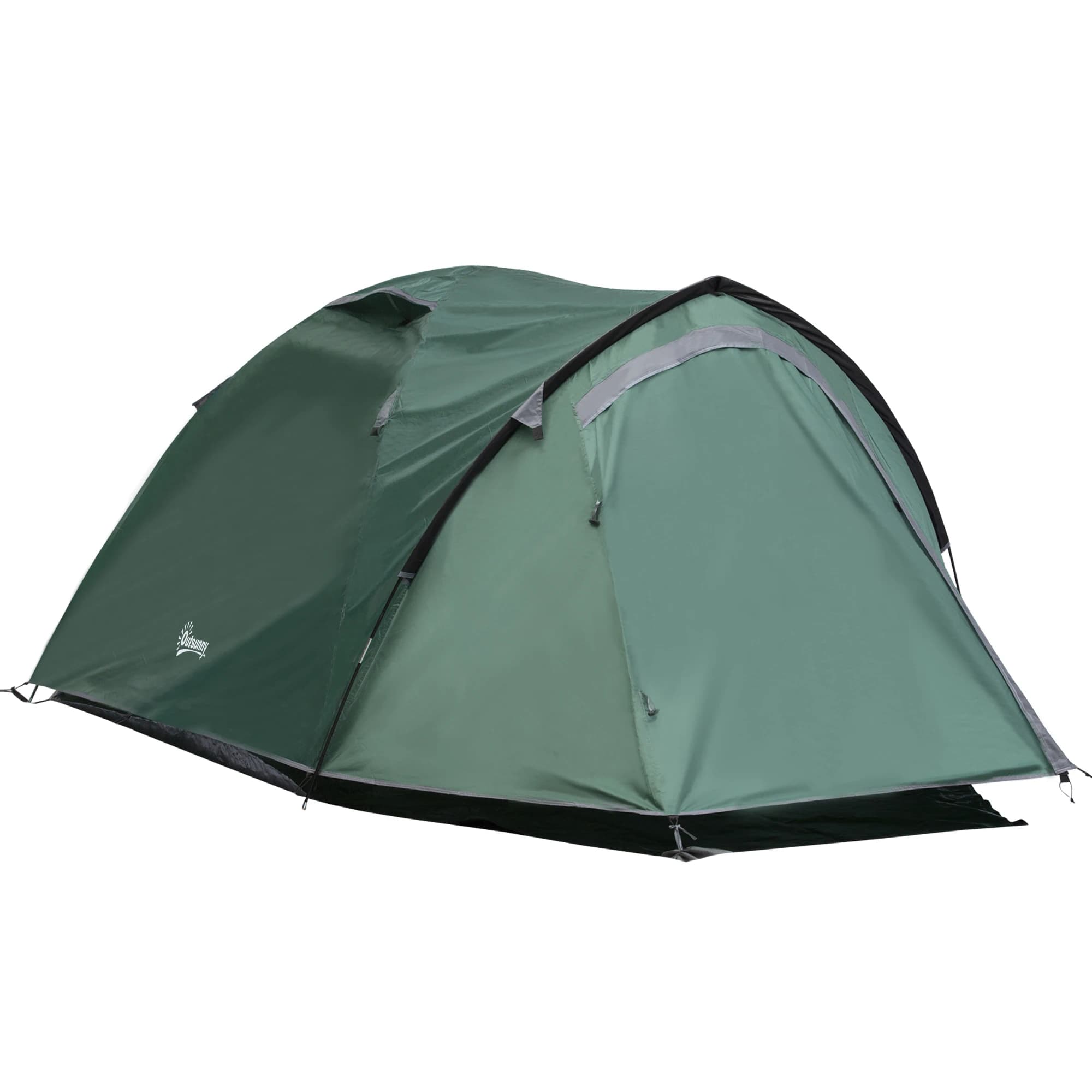 Two-person dome camping tent military green waterproof family outdoor portable folding camping equipment UV-protected sunshade