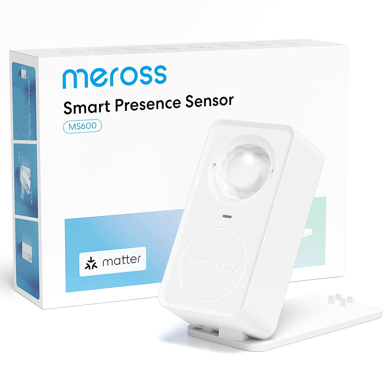 Meross  Matter WiFi Human Presence Sensor  Radar Detector With Luminance /Distance Detection Sensor For Smart Home Smart Life