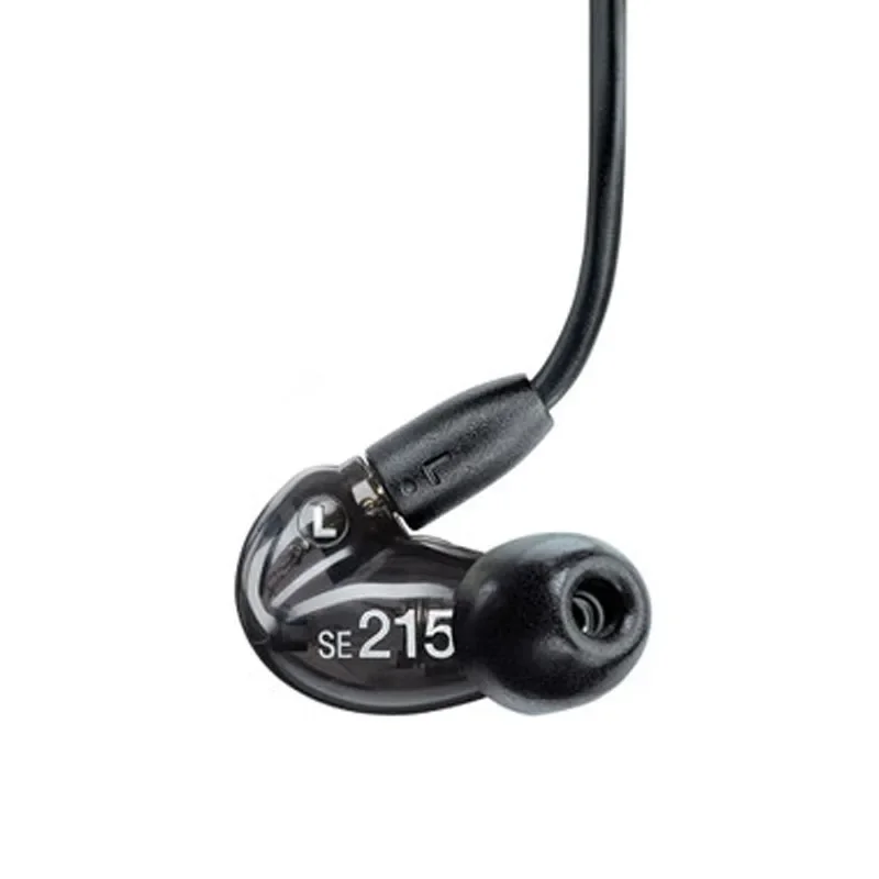 High quality SE215 Hi-fi stereo Headphones 3.5MM In ear Earphones Separate Cable earbuds with Box Transparent black blue