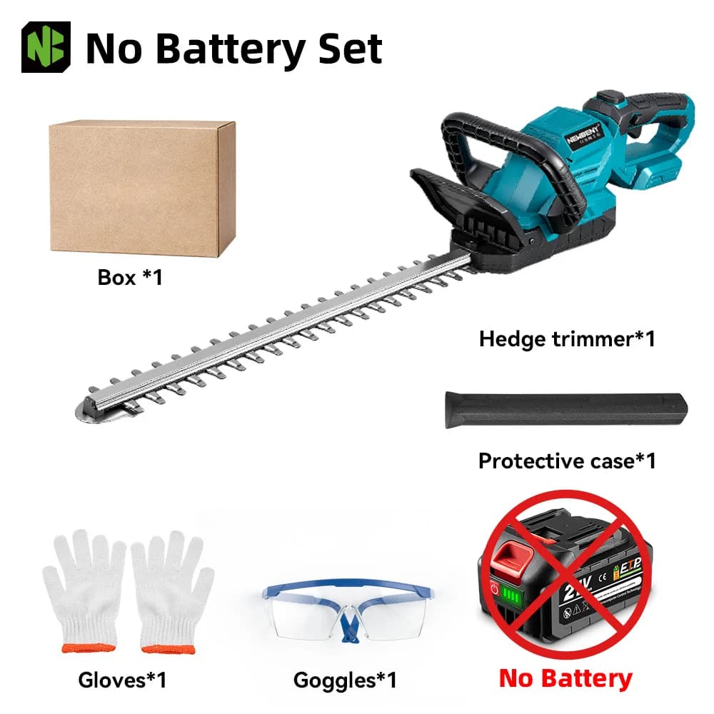 NewBeny Electric Hedge Trimmer Handle 180° Adjustment Lawn Mower Garden Landscaping Hedge Pruner Trimmer For Makita Battery Pin