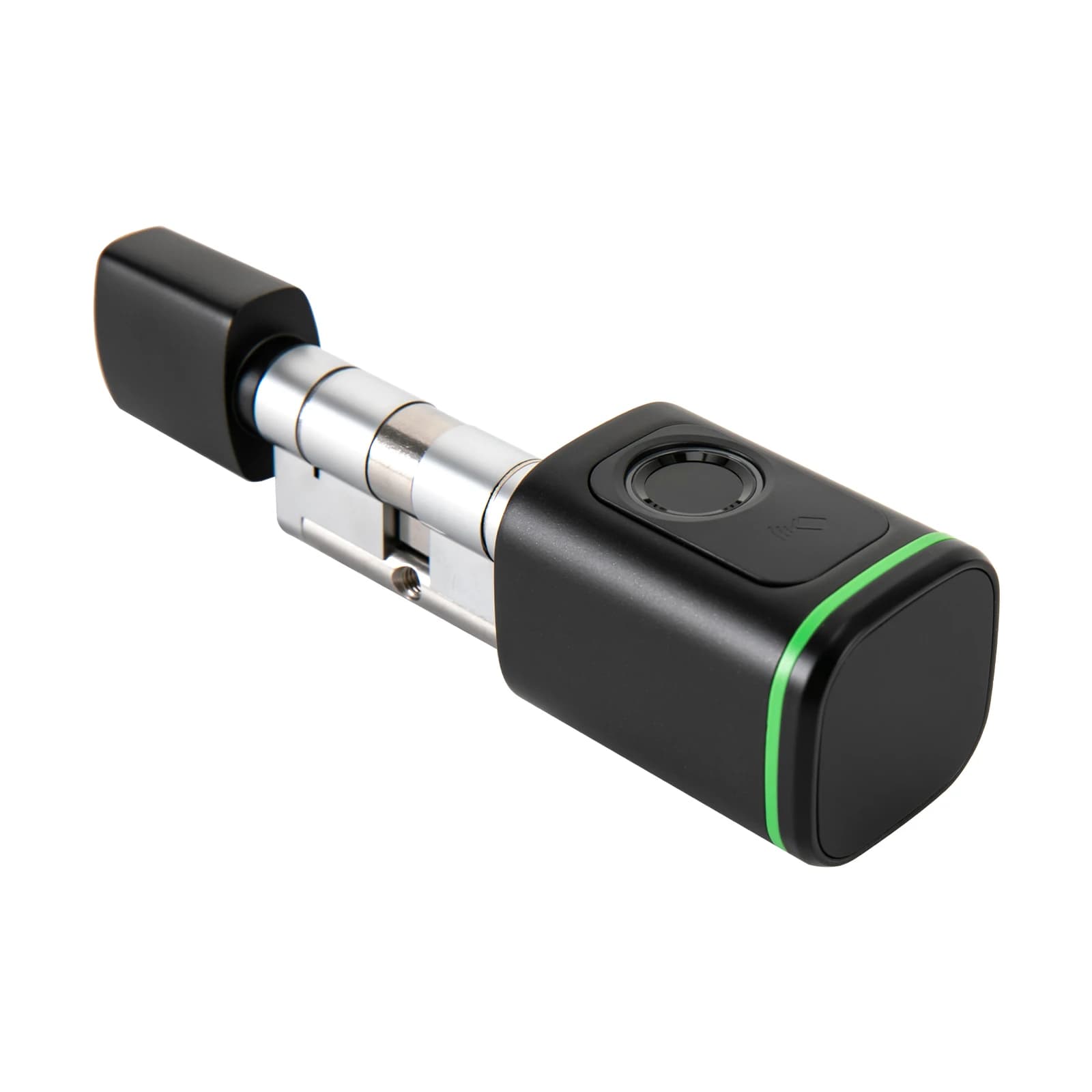 60mm/2.36in Black Smart Fingerprint Door Lock 4 Unlock Methods for Home Hotel Apartment, for Doors of 2.36" in Thickness