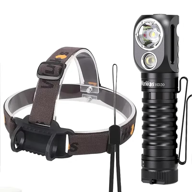 Wurkkos HD20 Upgrate Rechargeable Headlamp 2000LM 90 High CRI Clip Light with 960H Runtime Magnetic for Hiking Local Delivery