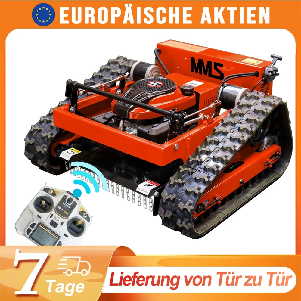 Germany Stocked Lawn Mower 550mm Grass Cutting Machine Petrol Mower with Remote Control for Garden Lawns Free Shipping