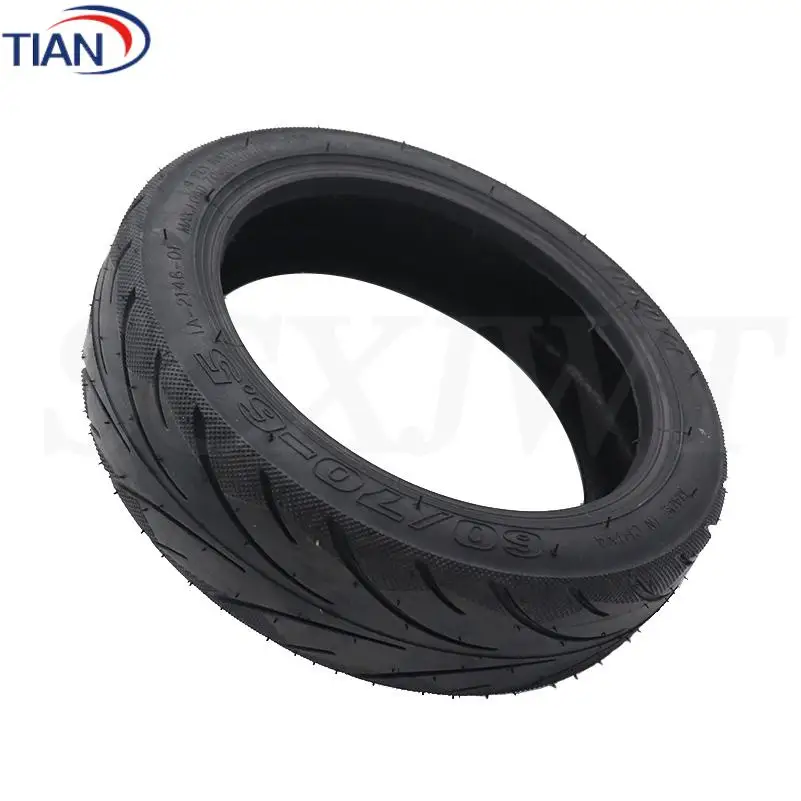 No Inflation Explode Proof Tire Compatible for Ninebot Max G30 60/70-6.5 Black Vacuum Tire with Valve