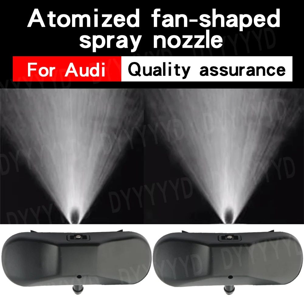 2pcs Car Front Windshield Washer Nozzles Jet Heated For Audi TT A1 8X A4 B8 Q3 Q5 Q7 4L A5 Front Window Set 2014 2013 2012 2011