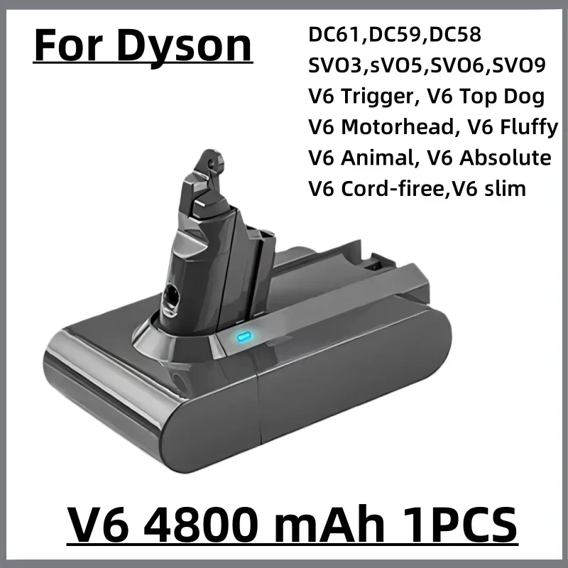 100%New Compatible with Dyson V10 V8  V11 V15 V7 V6 Series SV07 SV09 SV10 DC62 Vacuum Cleaner rechargeable battery