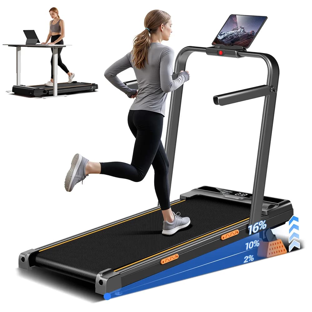ROBORE X5F Foldable Treadmill 16% Incline 2.5HP Quiet Motor 10km/h Max Speed 150kg Load LED Display Remote Control