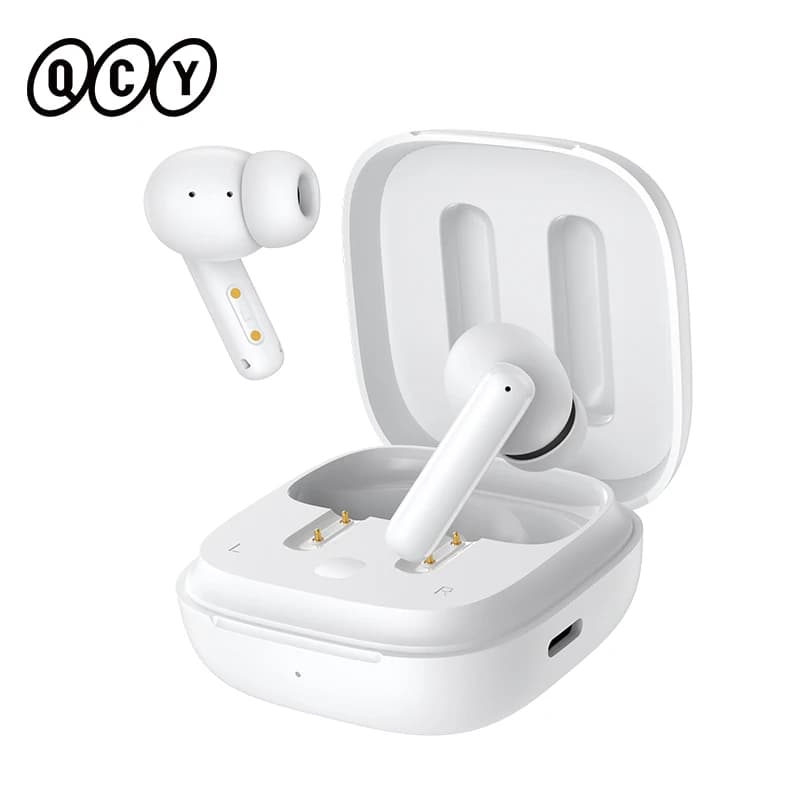 QCY T13 ANC Wireless Earphones Bluetooth 5.3 Active Noise Cancellation Headphones 4 Mics ENC Headset In-Ear Gaming Earbuds