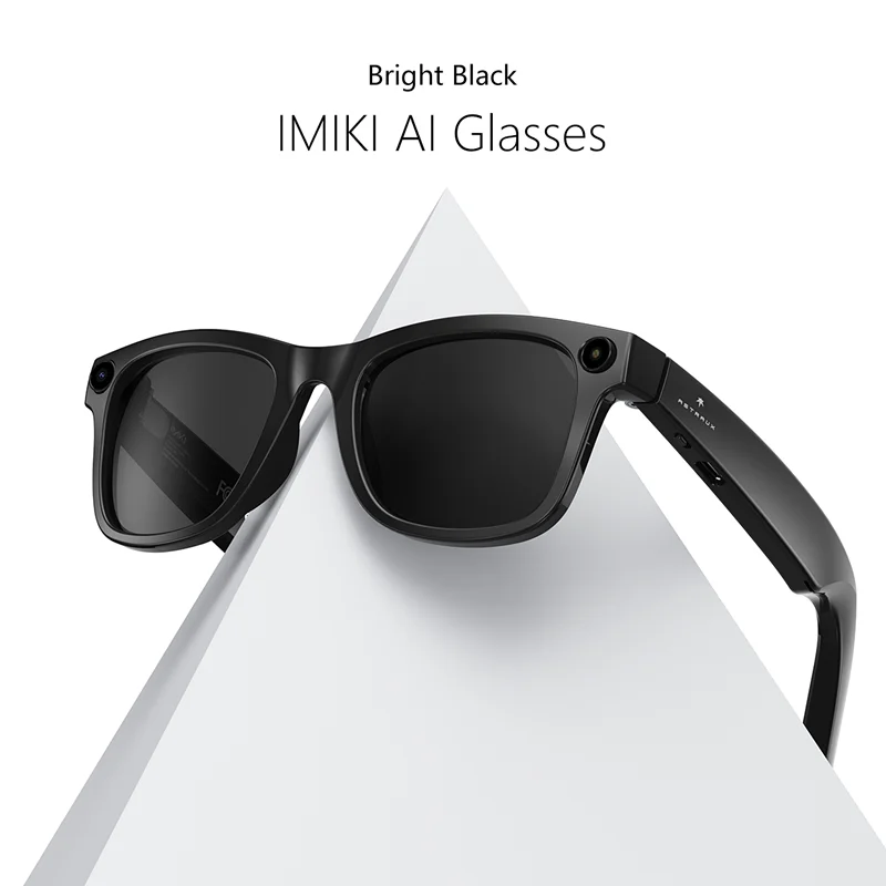 IMIKI Ai Smart Glasses 4K Camera Video Recording Speech Recognition Bluetooth Calling Translation Sport Sunglasses Man Woman
