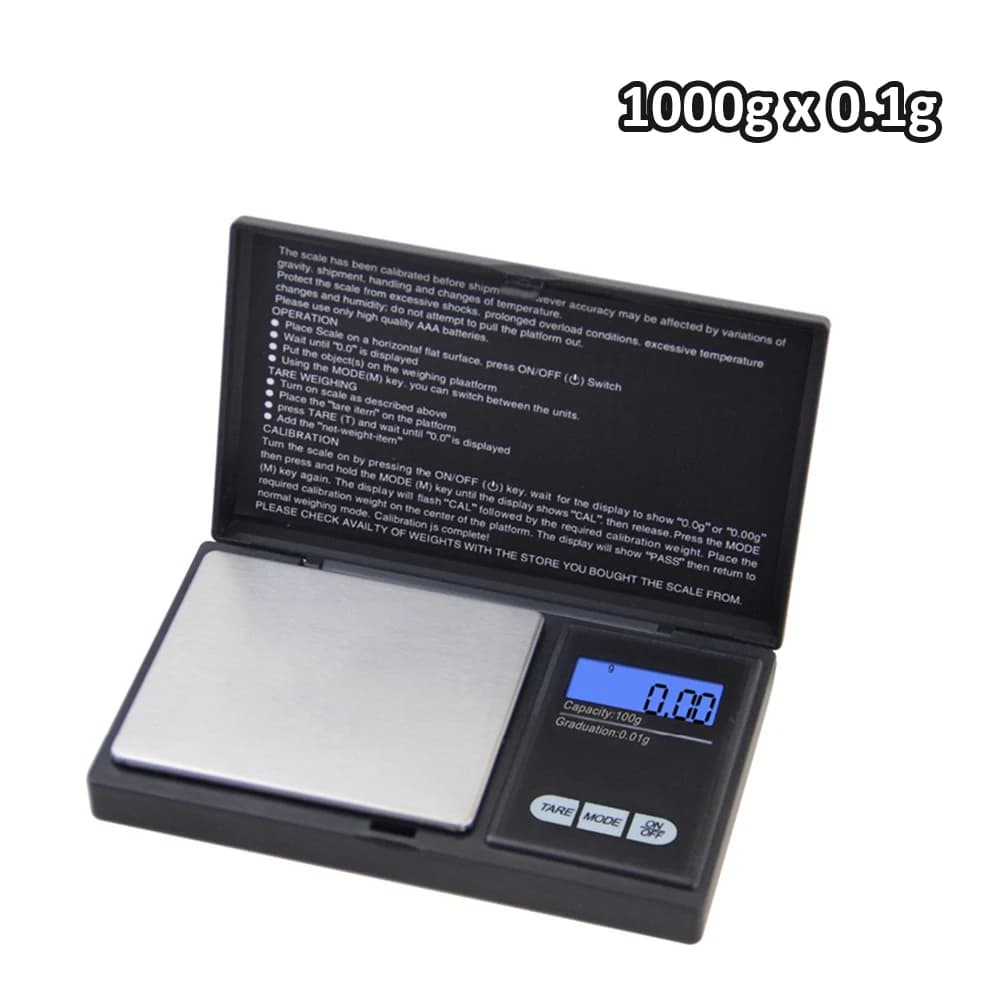 Mini Digital Pocket Scale High Precision 0.01g Stainless Steel Portable Jewelry Gold Gram Weight Balance Electronic Tool