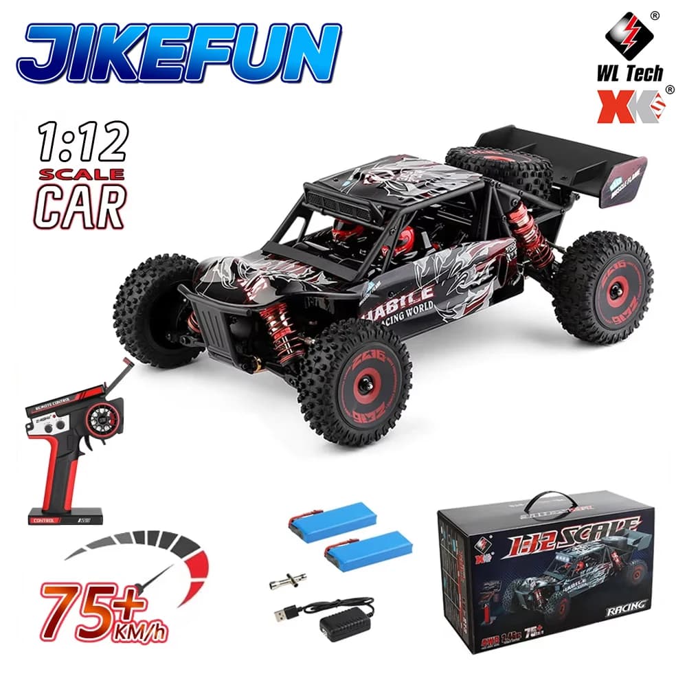 WLtoys 124016 RC Car 75km/h High Speed Remote Control Truck Electric 4WD Off-Road Drift Climbing Racing Vehicle Model Toys
