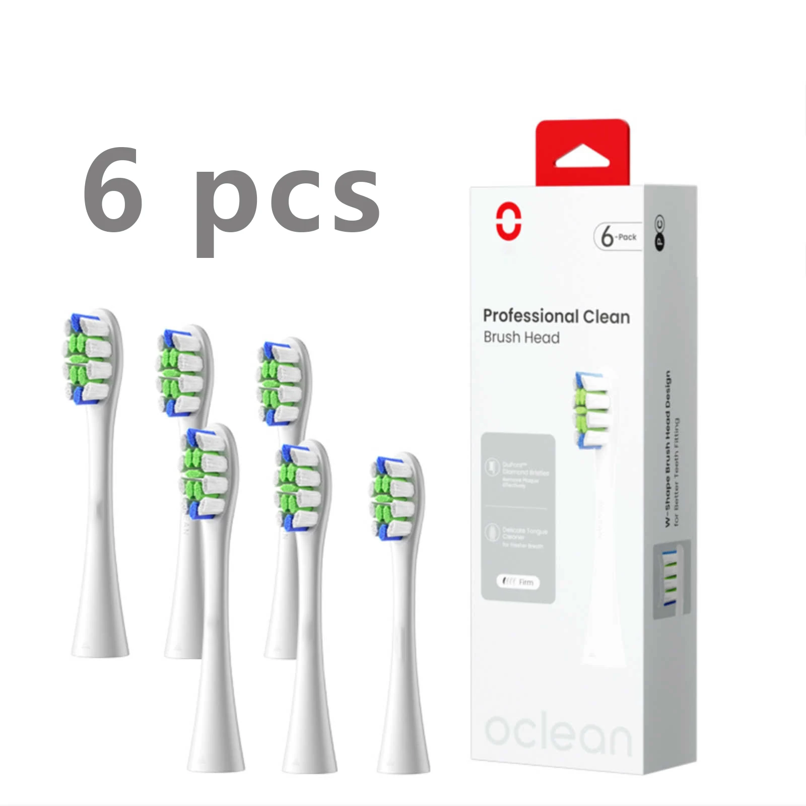 4/6 Pcs Original Replacement Brush Heads for Oclean Flow/X PRO Elite/X Pro/F1/Z1/One/Air2 Sonic Electric Toothbrush Nozzles