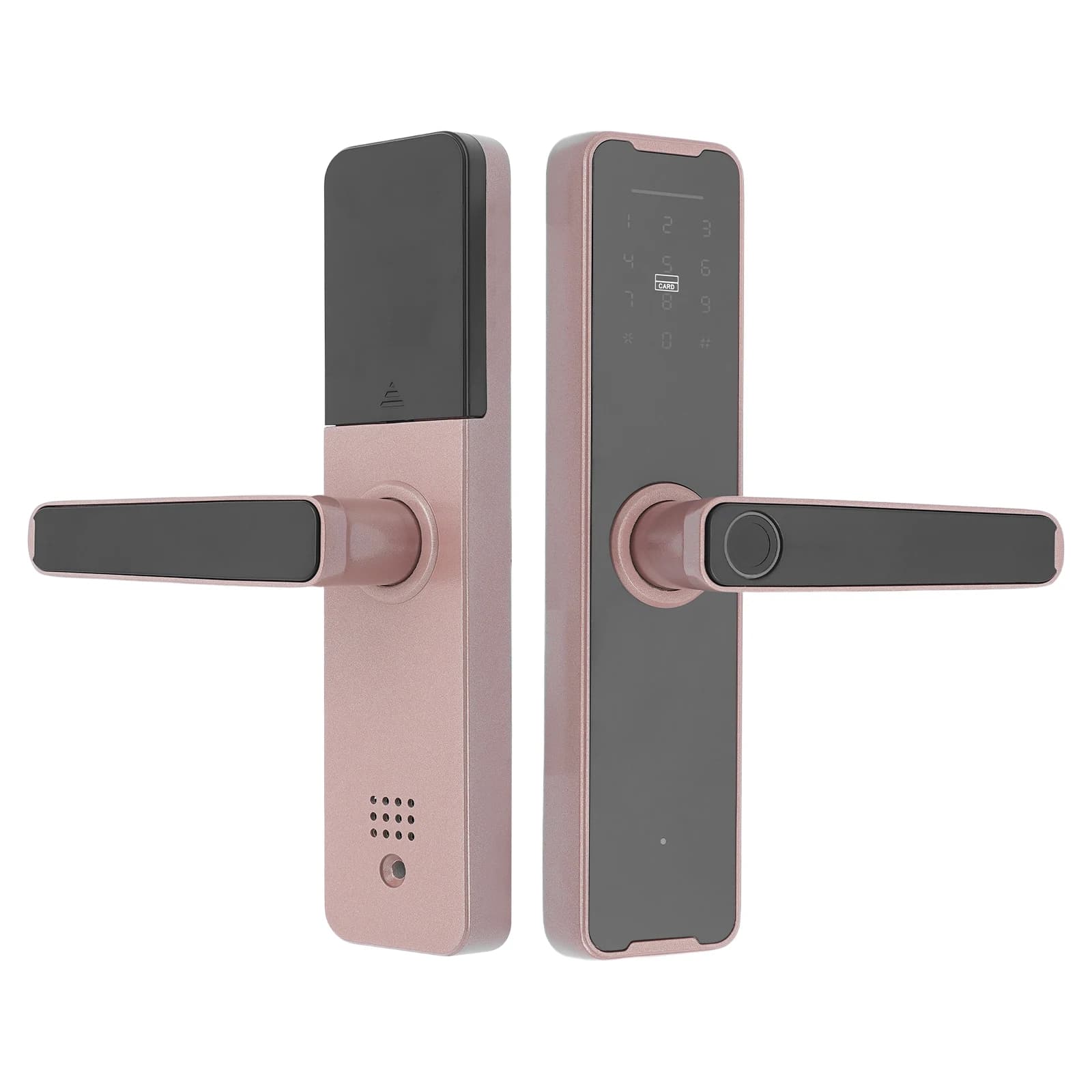 TUYA Wifi Smart Door Lock Fingerprint Password Swipe Card Aluminum Alloy Security Intelligent Door Lock for 30-50 mm Door