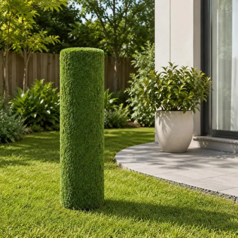 Artificial Grass Rug, 30mm High Density Synthetic Turf, Soft Natural Look, Quick Drainage Easy Clean, For Balcony Garden Patio Pet Mat, 1x2m Green