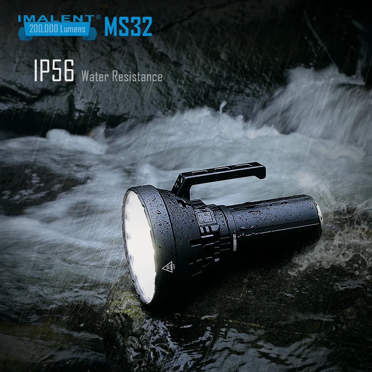 IMALENT MS32 200000 Lumen Super Bright Flashlight Range 1618m High Power Flashlight LED Rechargeable Professional Searchlight