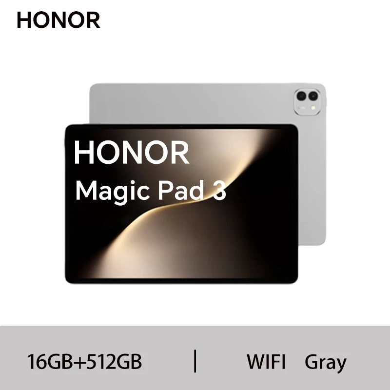 HONOR Magic Pad 3 Tablet Global Version 13.3'' 3K LCD 165Hz Display Pad Snapdragon 8s Gen 3 12450mAh Battery Android 15