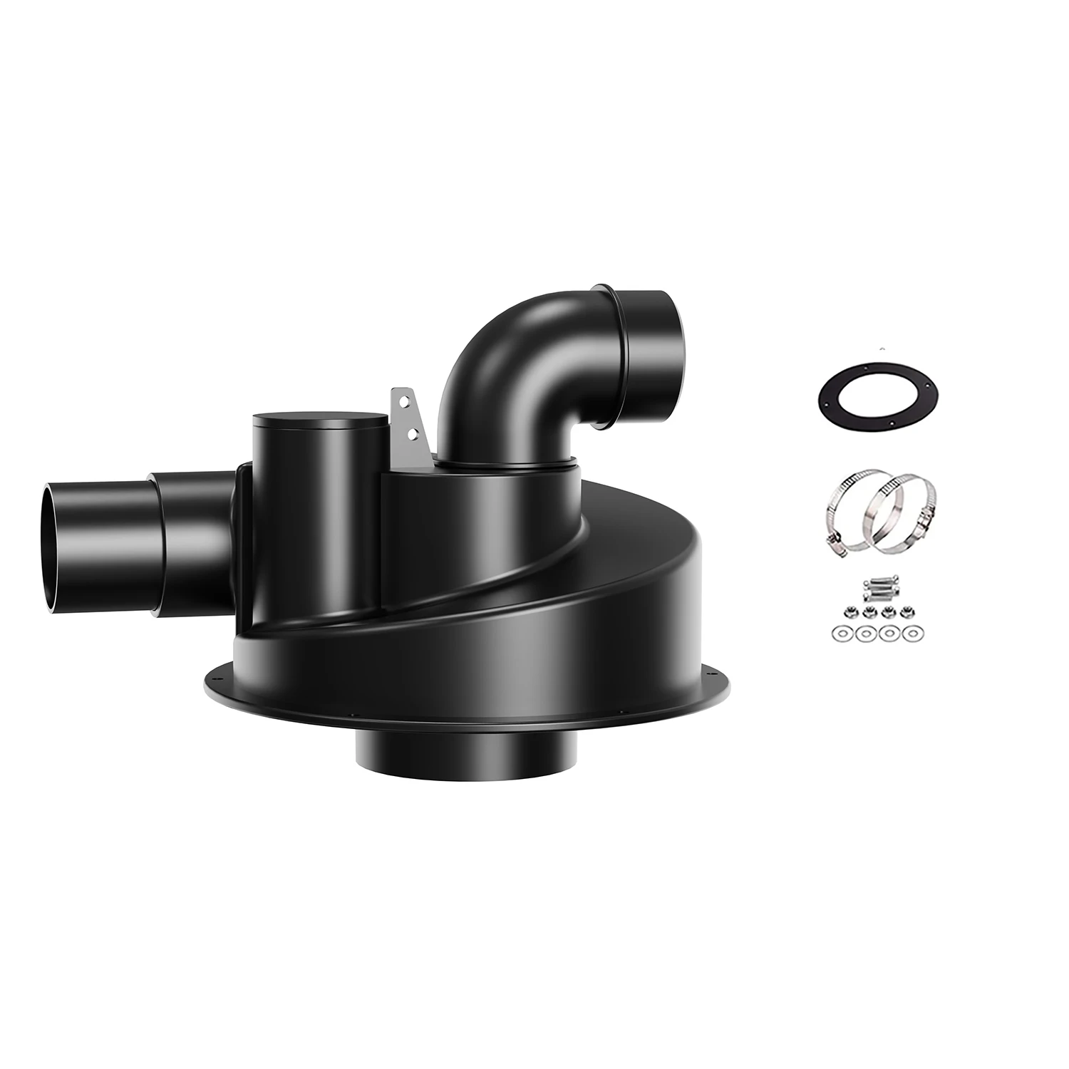 2.5'' Woodworking Double Filtration Cyclone Dust Collector DIY Turbocharged Filter Industrial Separator Collector Canister Dust
