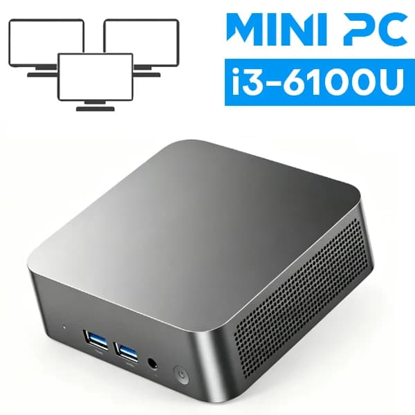 Portalbe Mini PC Intel Core i9 8950HK/i3 6100 16GB RAM 1TB 2TB SSD Windows 11 Pro Gaming Computer Pocket PC WiFi6 BT5.2 New Desktop MiniPC
