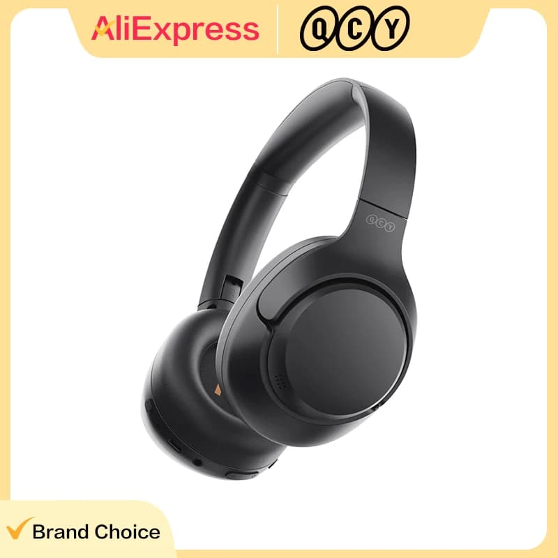QCY H3 ANC Wireless Headphones Bluetooth 5.4 Hi-Res Audio Over Ear Headset 43dB Hybrid Active Noise Cancellation Earphones 60H