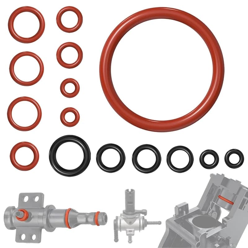 15pcs O-Ring Seal Kit Silicone Gasket For Saeco Gaggia Spidem Coffee Machine Brewing Group Spout Connector Kitchen Accessories
