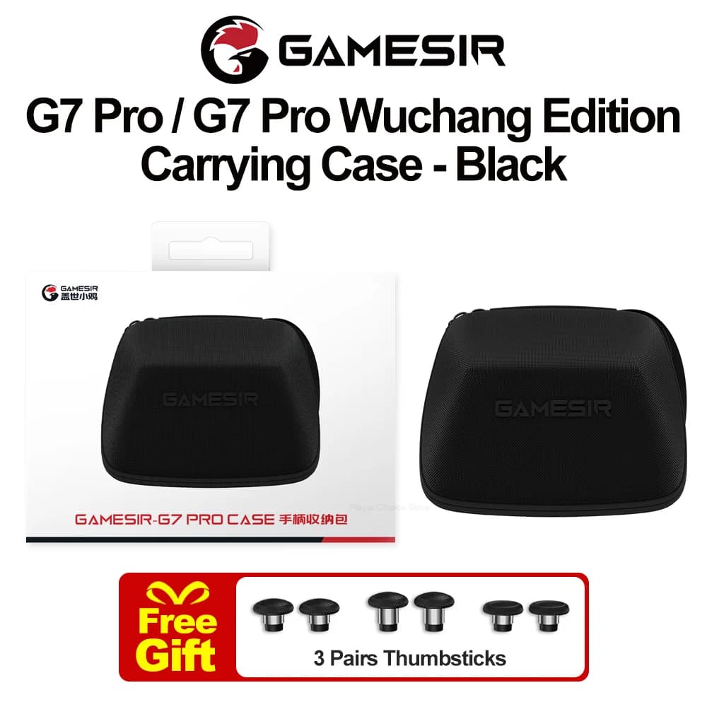 GameSir G7 Pro Carrying Case for G7 Pro 8K Aimlabs Champion Nioh 3 Series Wuchang Edition with 3 Pairs Swappable Joysticks Caps