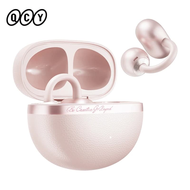 QCY Crossky C50 Clip Open Ear Wireless Earphones Lightweight Comfort 35H Playback IPX5 Bluetooth 6.0 for Sports Running and Work
