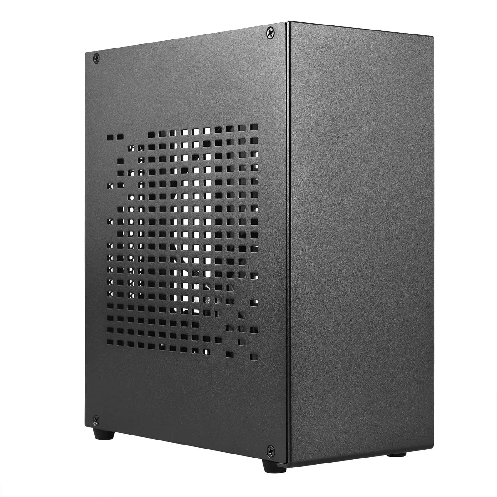 SKTC A07 Mini ITX PC-Gehäuse Aluminium, für Computer, Mini, Kleines Gehäuse, Koffer, Tragbare Unterstützung