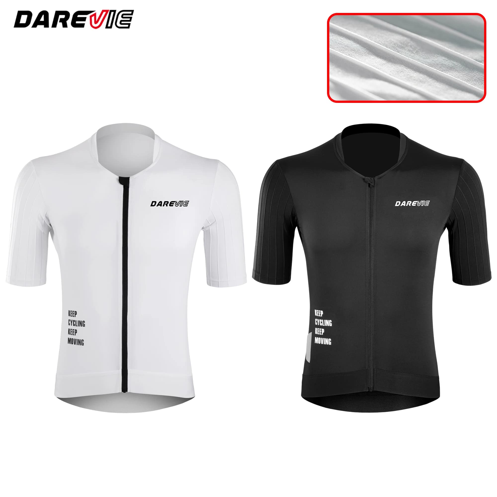 DAREVIE Aero Man Cycling Maillot Reduce Resistance PRO Level Cycling Jersey Anti-UV 40+ Moisture-Wicking Men's Cycling Clothing