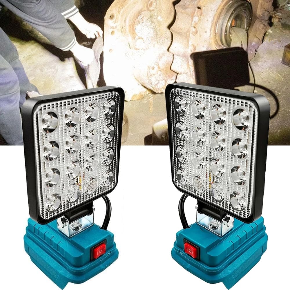 For Makita Li-ion Battery LED Work Light 4 inch Cordless Flashlight Emergency Flood Lamp Camping Outdoor Lighting (No Battery)
