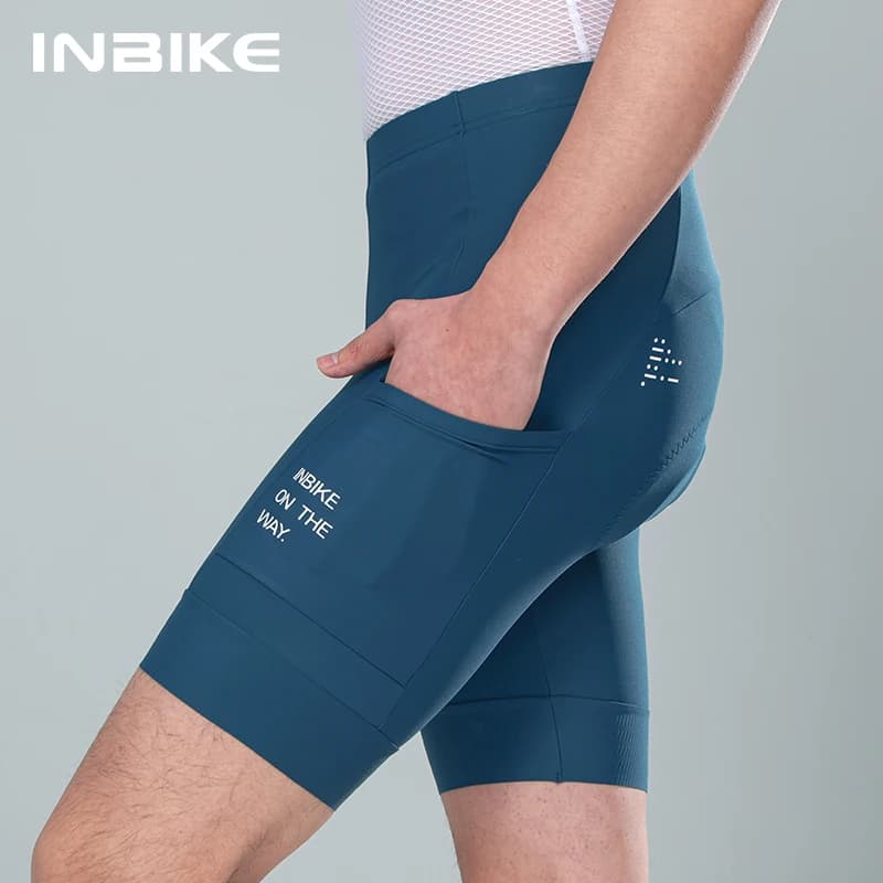 INBIKE Pro Summer Men's Cycling Shorts Bicycle Pants Shock-absorbing Cycling Clothing Mountain Road Bike Tousers With Pocket