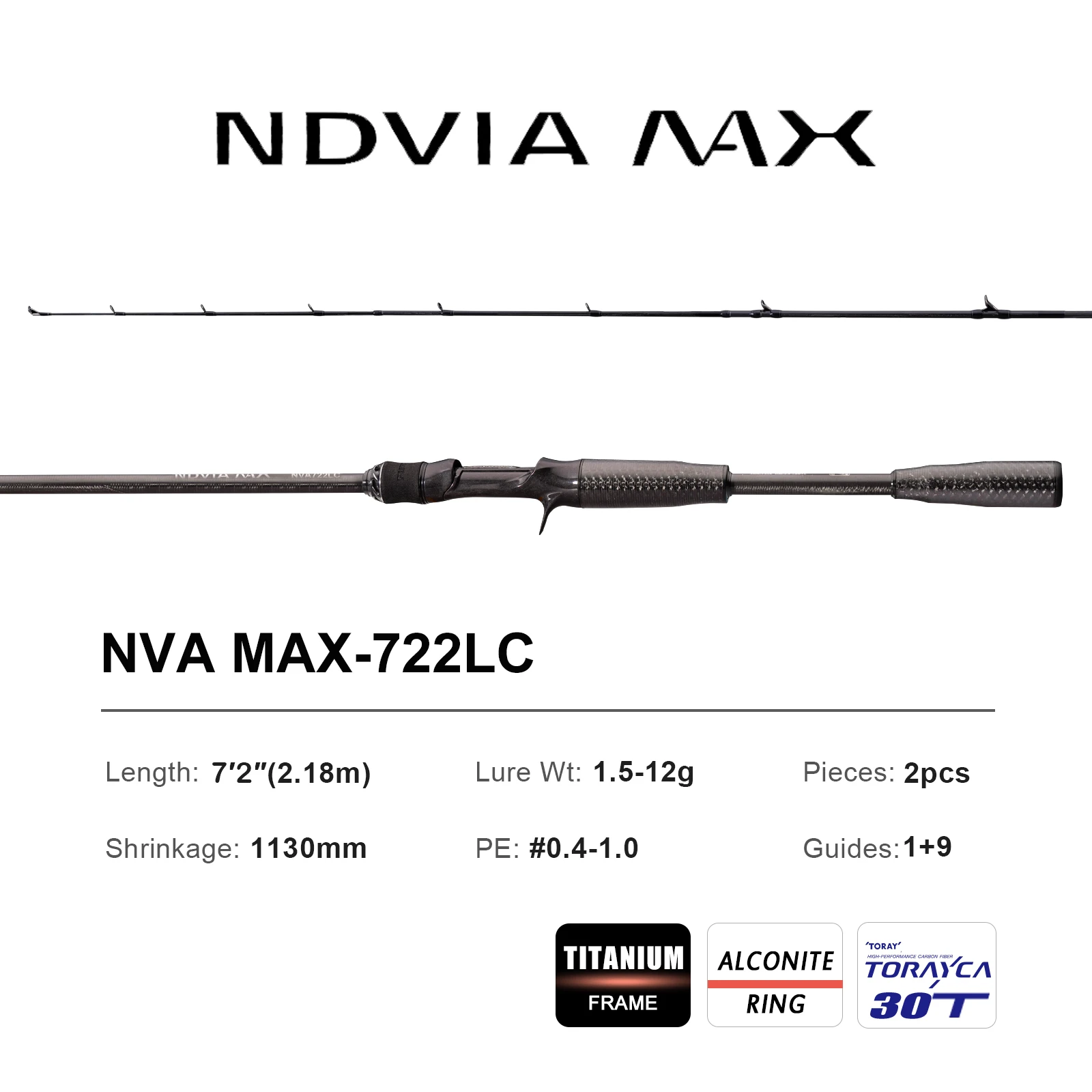 PURELURE NDVIA MAX Travel Versatile Rod Solid Tip 6FT 7.2FT 1.5-20g Soft Lure Jerkbait F/MF Action Perch Pike Zander Bass Squid
