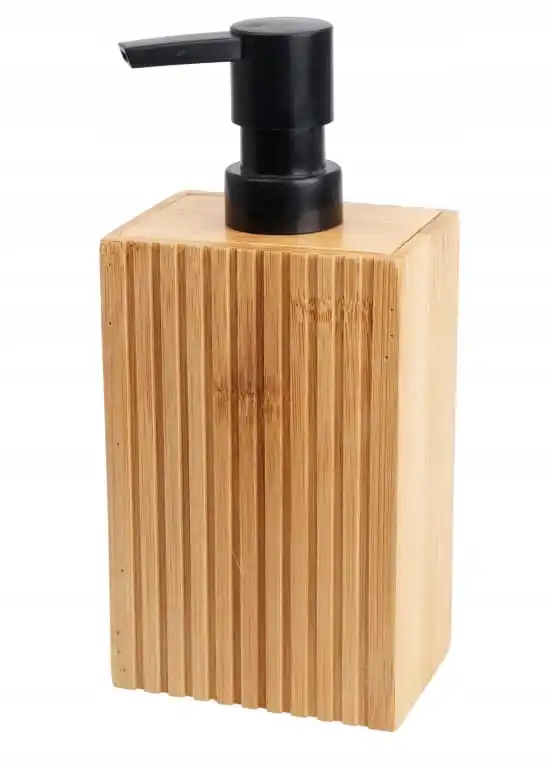 Bamboo Handheld Bathroom Soap Dispenser Elegant 280ml