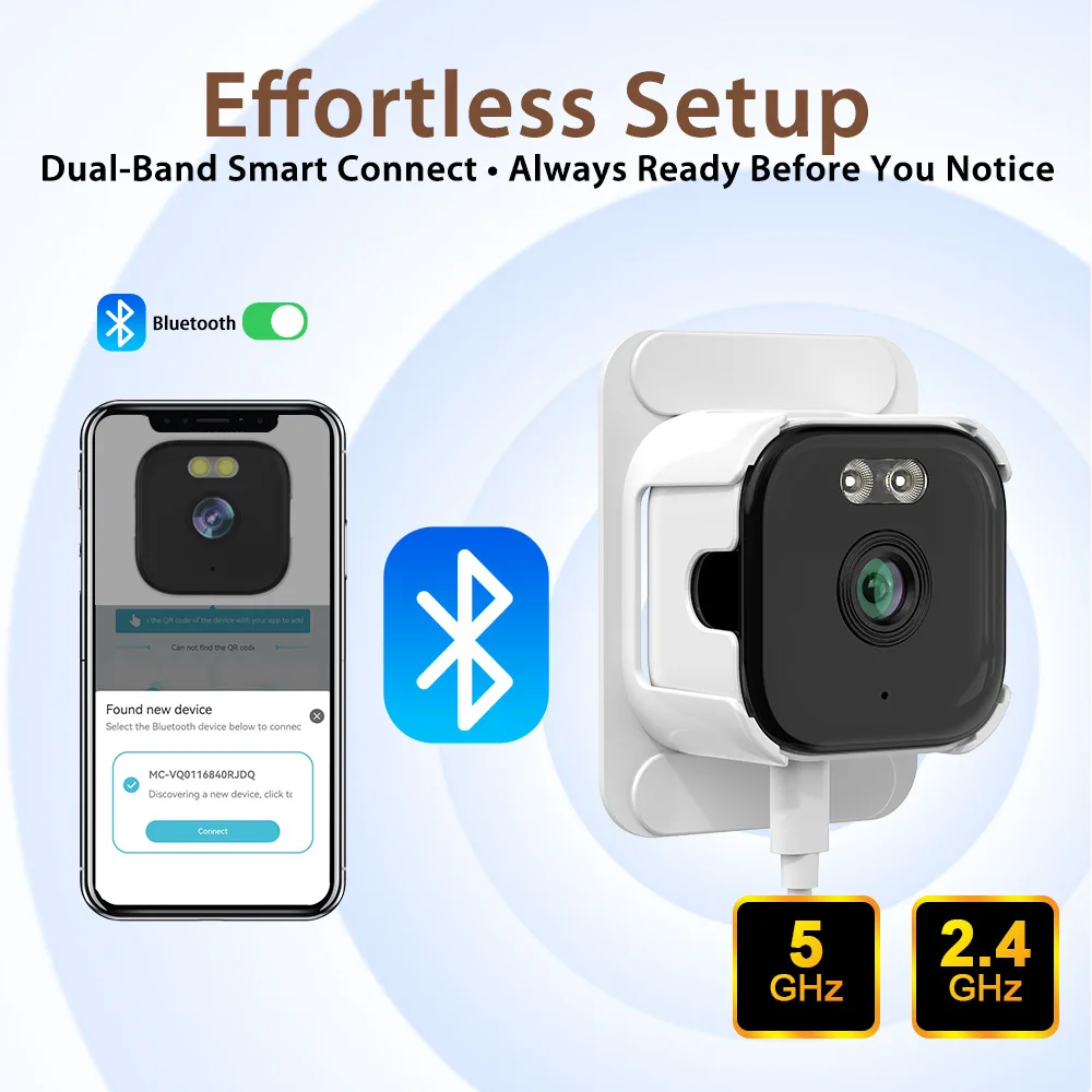 2K Wi-Fi window camera, indoor surveillance, night vision, two-way audio, motion detection, digital zoom