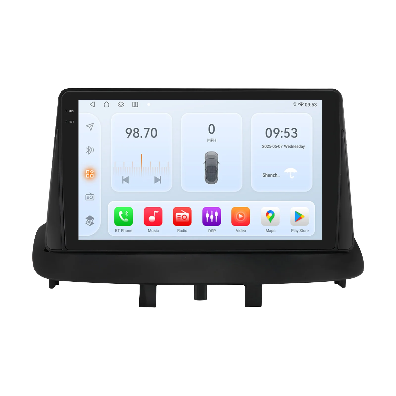 Hizpo 9 inch Car Radio for Renault Magane 3 2008 - 2014 Wireless Carplay Android Car Multimedia Video Player 2 DIN Radio Autoradio GPS Stereo Smart Intelligent Systems IPS Touch Screen Head Unit Navigation BT GPS 4G WIFI FM AM DSP RDS SWC Mirror Link DAB+