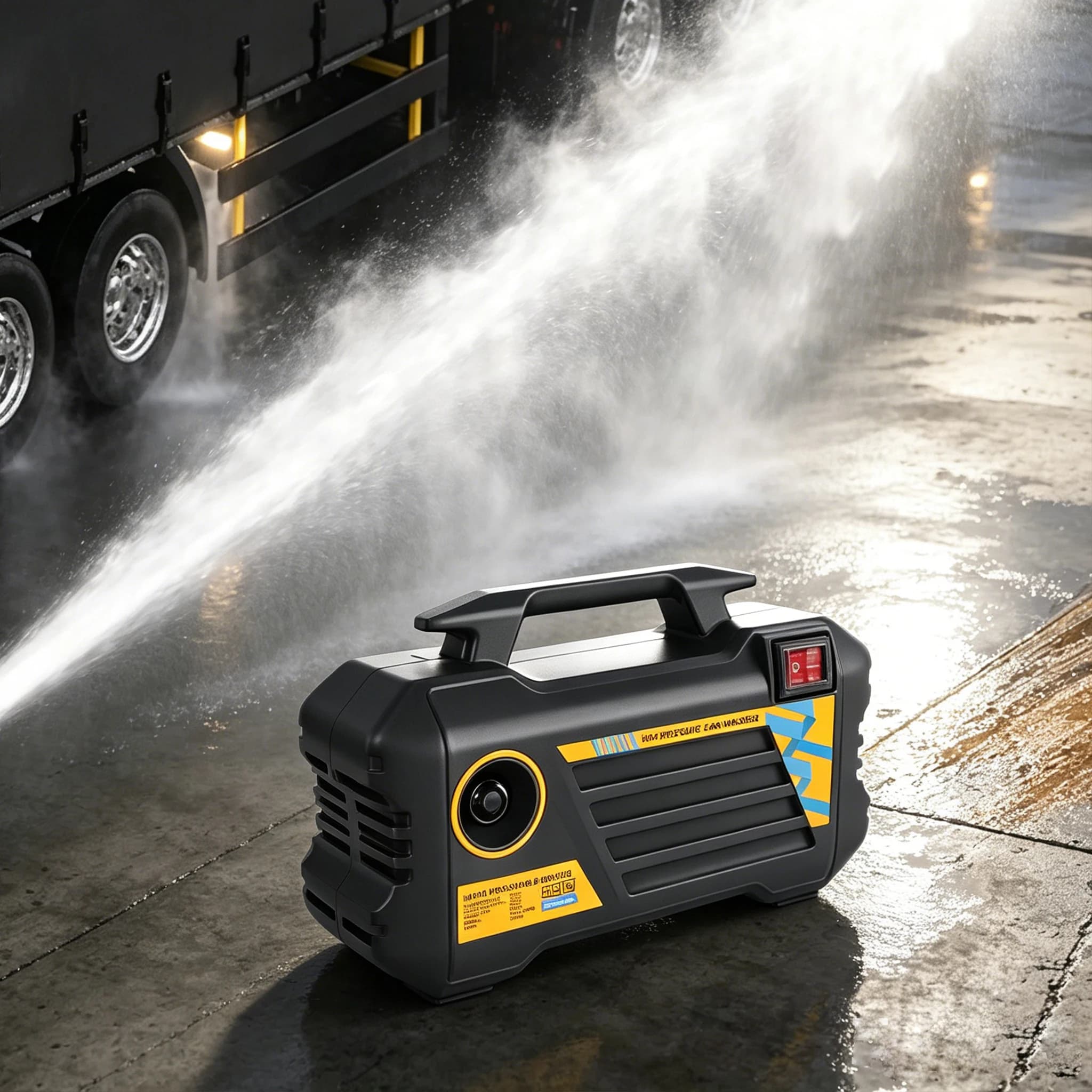 3000W High Pressure Washer, 220V EU Plug Electric Pressure Washer, Portable Power Washer with 3 Spray Modes, Self-Priming Function, Foam Cannon for Car, Patio, Garden Cleaning