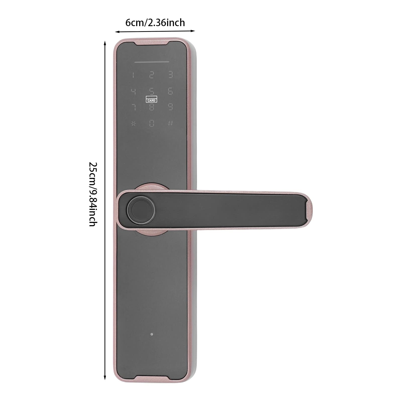 Smart Door Lock WiFi Tuya APP Fingerprint Keyless Entry Door Lock W/50 Fingerprints, 100 Passwords, Key & Temporary Password