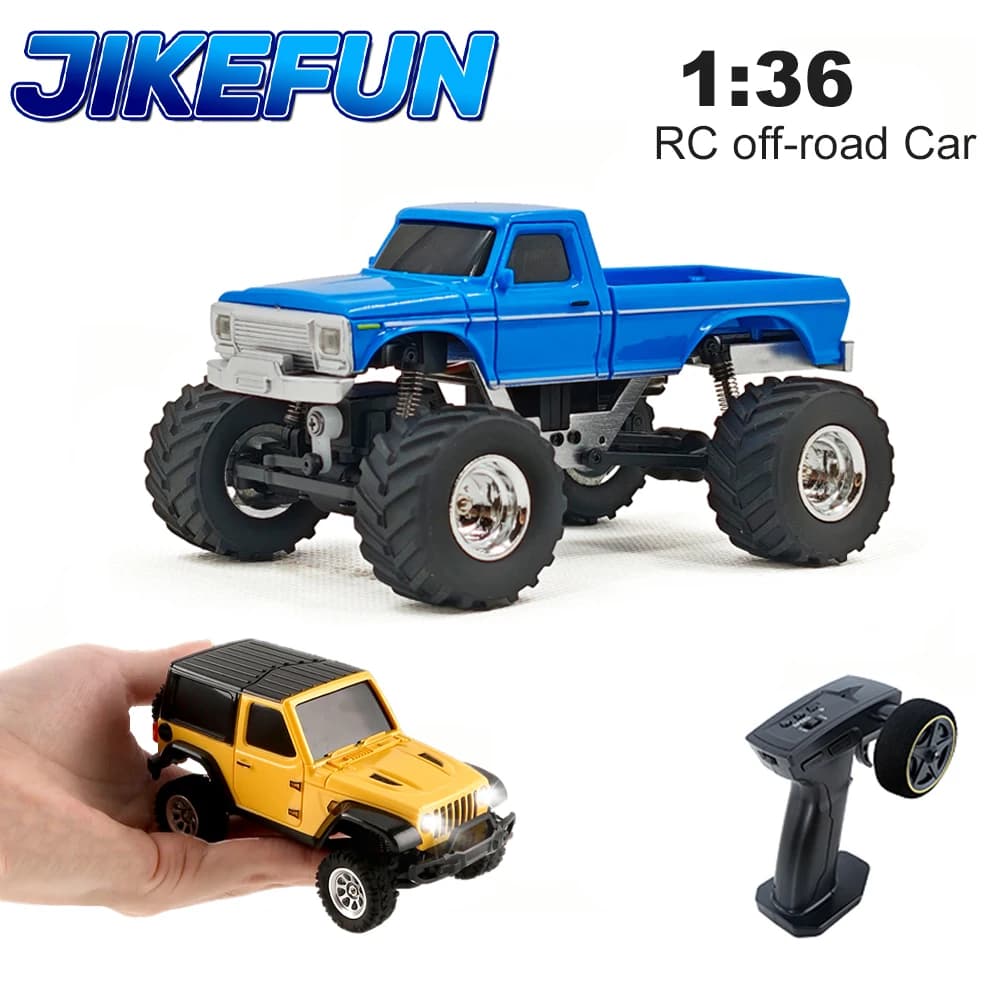 1/36 RC Crawler Car 2.4G 4WD Off-road Climbing Electric Remote Contorl Vehicle RTR Model with LED Lights Toys for Children