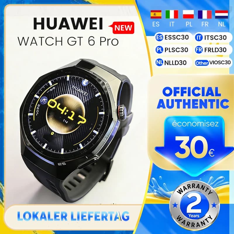 HUAWEI Watch GT 6 Pro 46mm GPS Smartwatch 1.47 inches AMOLED Color  Screen Up to 21 Days of Battery Life