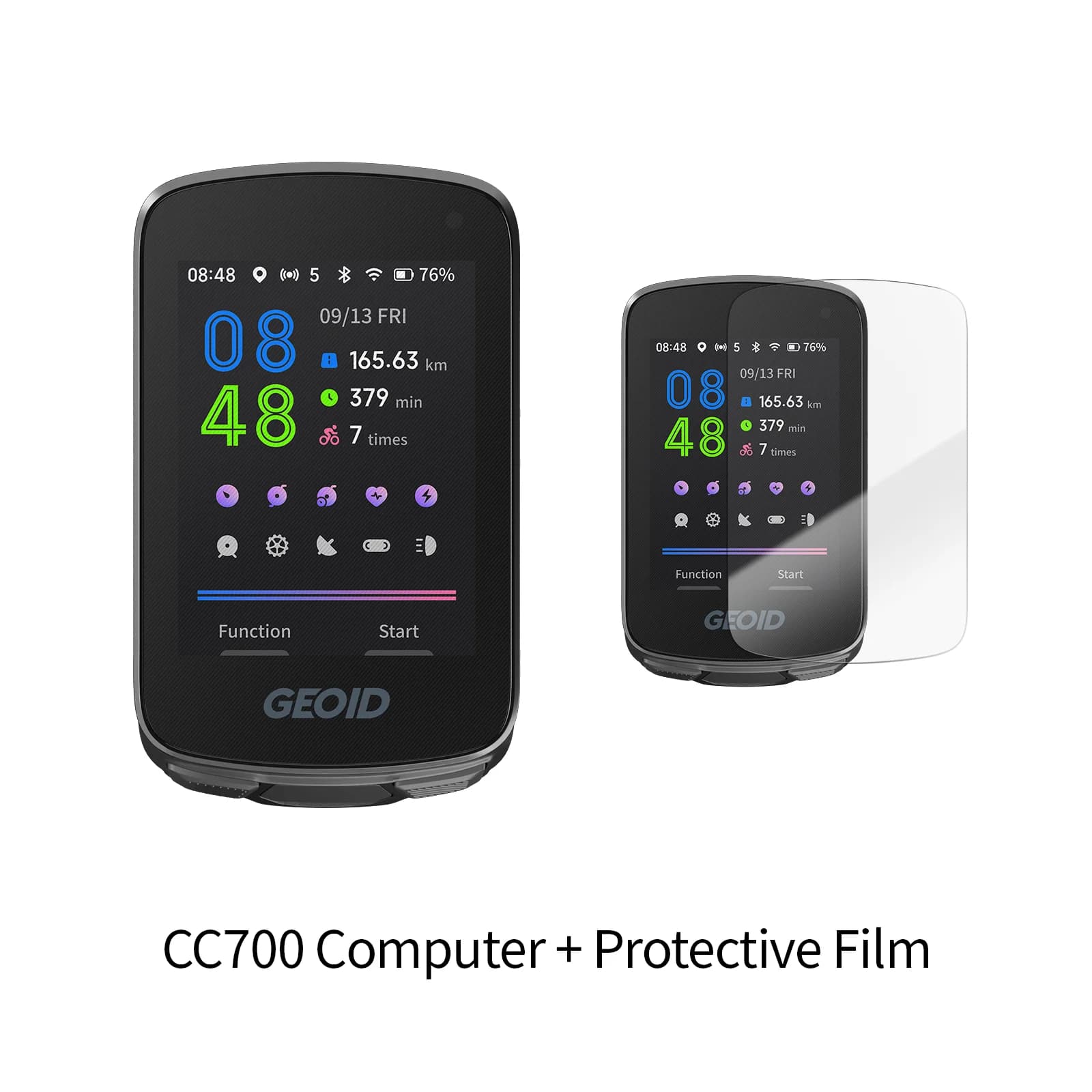GEOID CC700 Bike Computer Wireless Color Screen ANT+ WIFI Bicycle Speedometer IPX7 Waterproof Route Navigation Cycling Odometer