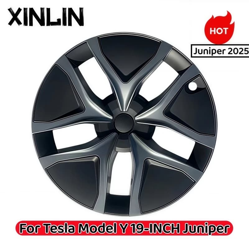 For Tesla Model Y Juniper 2025+ 4PCS Hub Cap Car Replacement Wheel Cap 19 Inch Performance Automobile Hubcap Cover Accessories