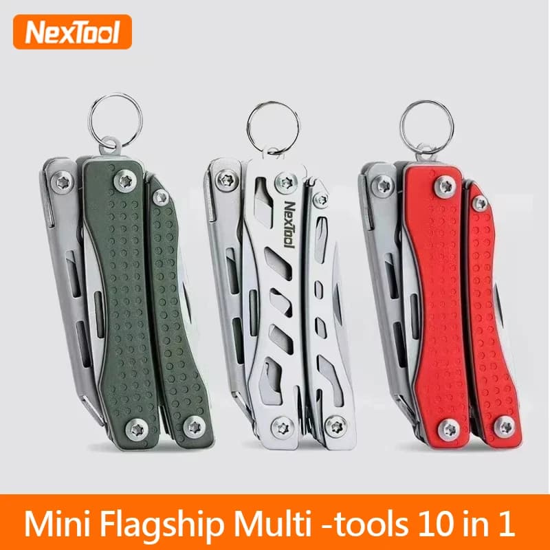 NexTool Mini Flagship 10in1 Multifunction Folding EDC Scissors Screwdriver Pliers Bottle Opener Mobile Phone Repair Outdoor Tool