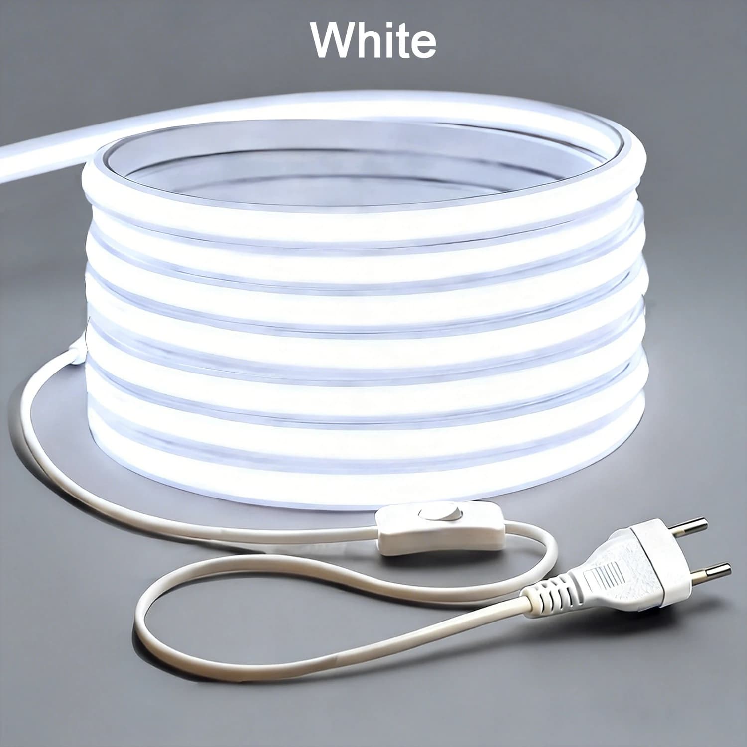 220V COB Led Strip High Brightness Led Strip with ON-OFF Switch COB Led Tape Ribbon for Home Kitchen Under Cabinet Lighting