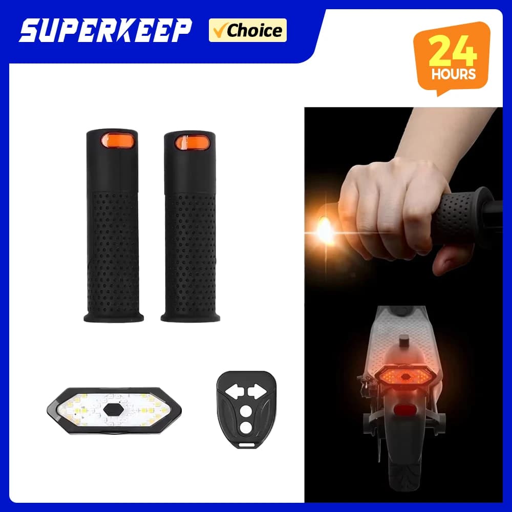 E-Scooter Handlebar Grips Turning Light for Xiaomi M365/Pro Mi3 for Ninebot G30 Left/Right Turn Signal or only TailLight parts
