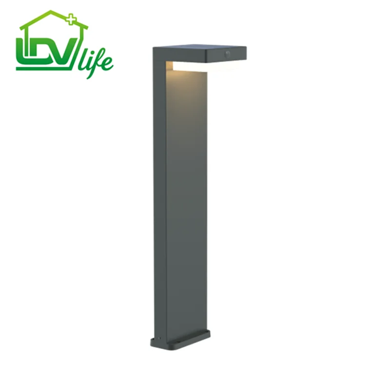 LED solar path light with motion detector, 400LM, warm white 3000K solar standing lamp, outdoor solar lights for the backyard, garden, lawn light (H=31/51/71/91cm) [Energy class E]
