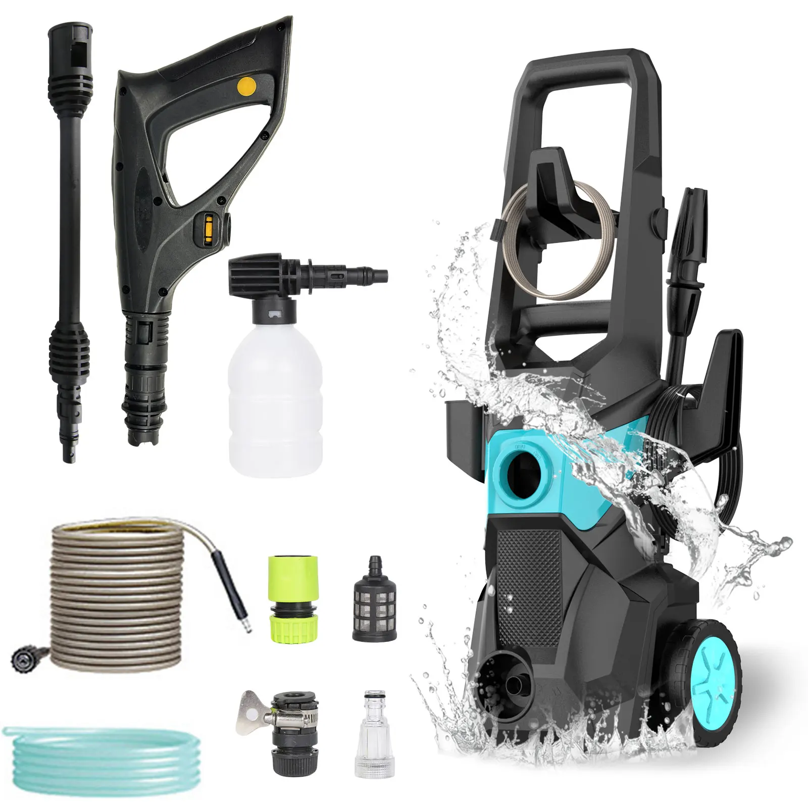 135 Bar Powerful Pressure Cleaning Machine Jet Washer Electric Washing Car Floors Machine Versatile Garden Farms Irrigating Tool