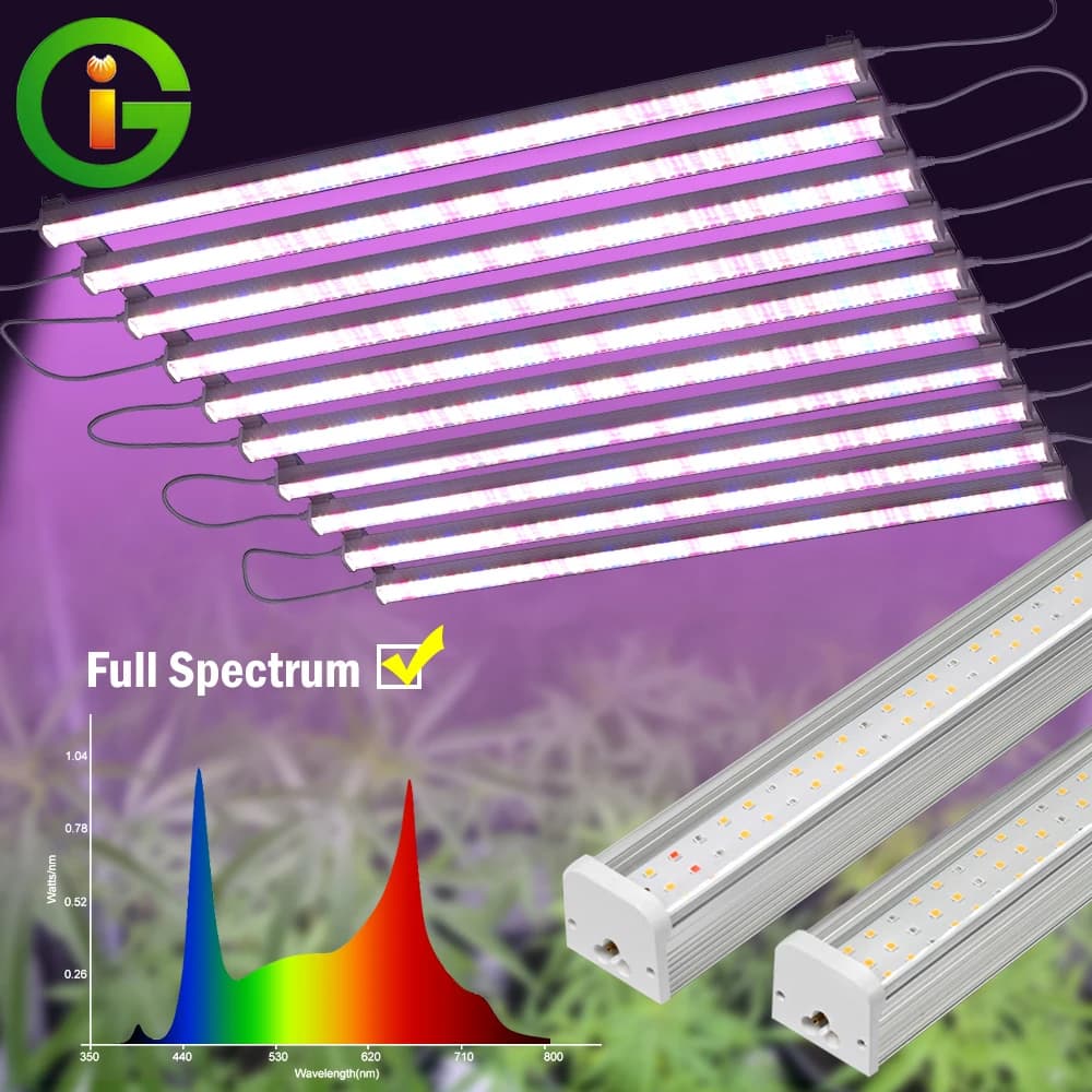 6/12 Tubes Aluminum Alloy LED Grow Plant Lamp Aquarium Aquatic Plant Lamp 52/105cm Adjustable Lamp Clear Shell Lighting