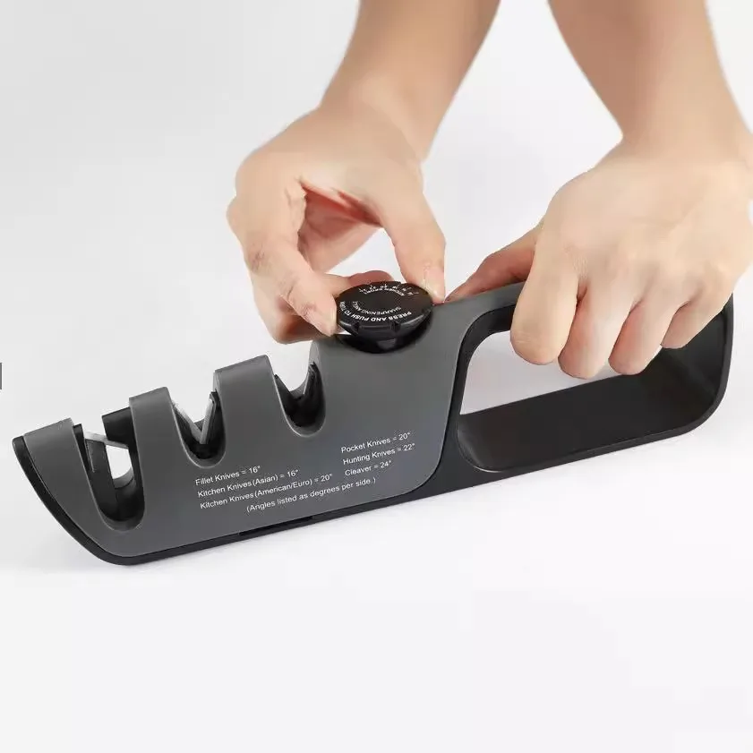 4 Stages Angle Adjustable Knife Sharpener Professional Kitchen Tool for Scissors and Whetstone Sharpening