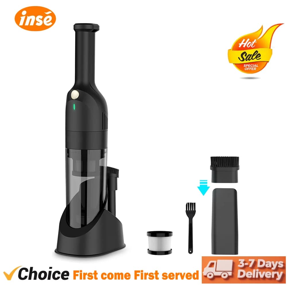 INSE H6X Wireless Car Vacuum Cleaner Powerful lightweight 2-in-1 Portable Handheld Cordless Vacuum Cleaner for Home Car Clean