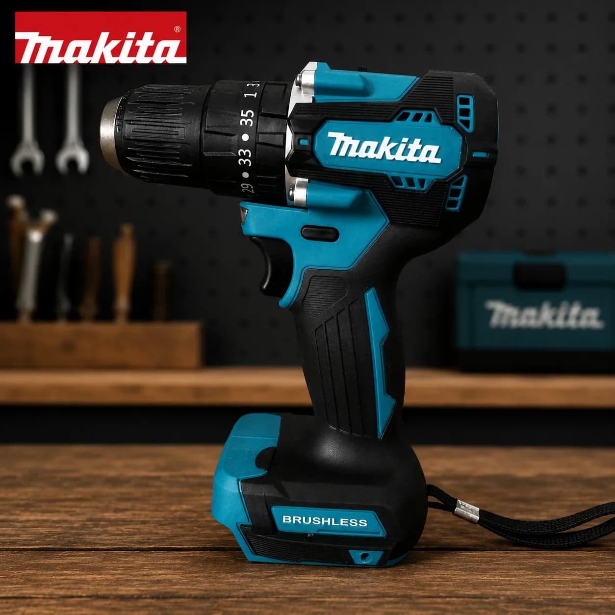 MAKITA DDF487 battery 13mm Chuck 18V Lithium Ion Mini Electric Drill Two Speed ​​Adjustment Rechargeable High Torque Hand Drill