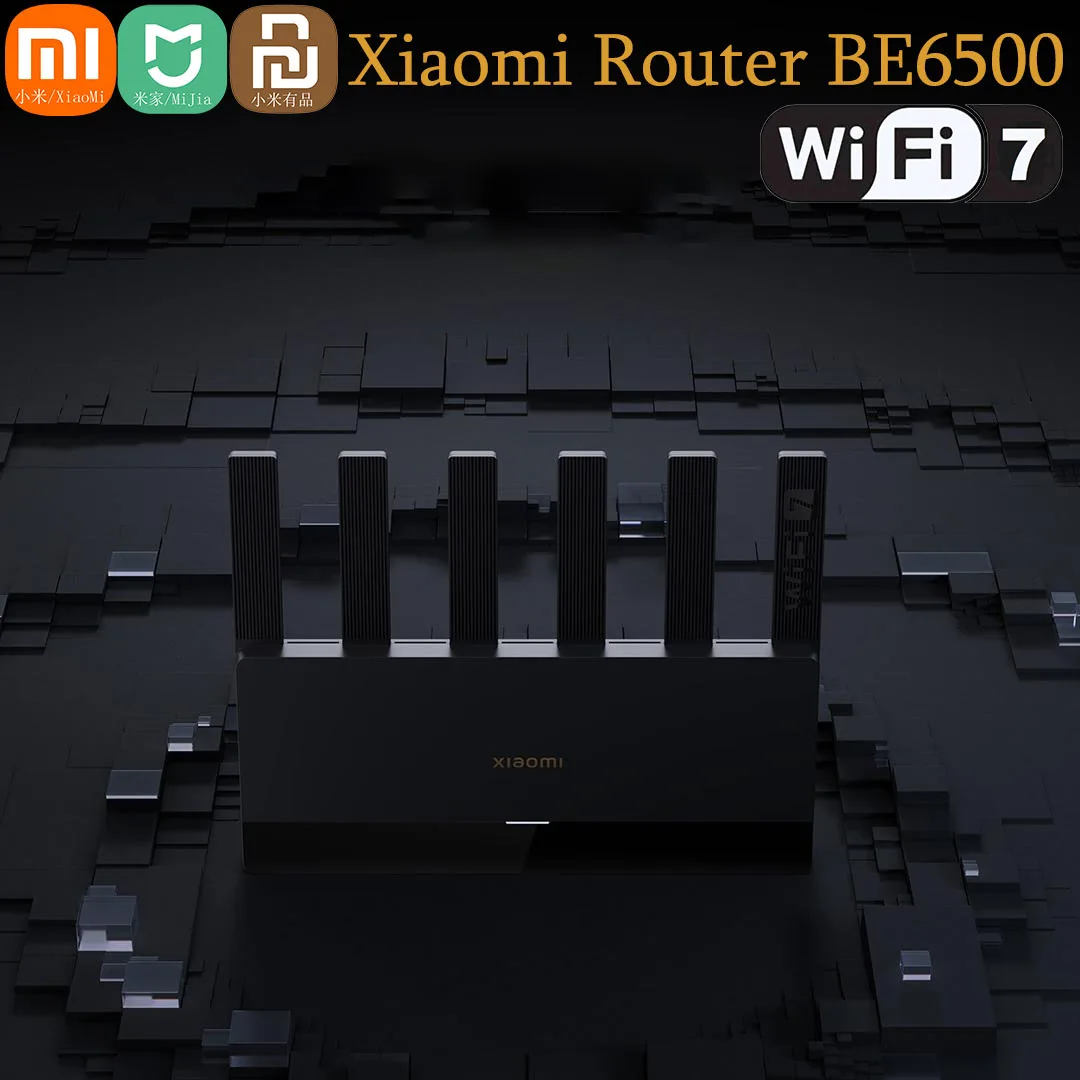 New Xiaomi Router BE6500 WiFi 7 6500M Full 2.5G Network Port 4-core Qualcomm Processor loT Smart Linkage Network Security Home -